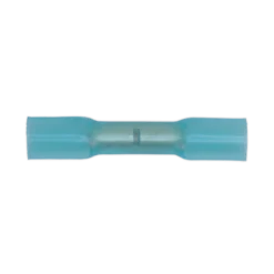Sealey BTSB50 Heat Shrink Butt Connector Terminal Ø5.8mm Blue Pack Of 50