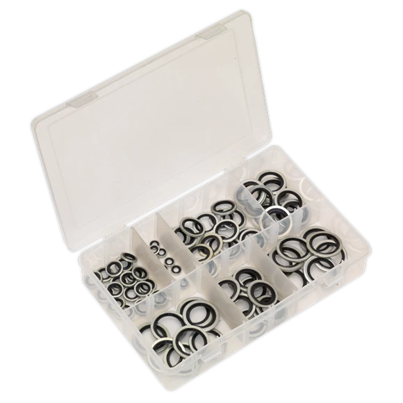 Sealey AB011DS Bonded Seal (Dowty Seal) Assortment 84pc - BSP 1 Sealey AB011DS Bonded Seal (Dowty Seal) Assortment 84pc - BSP