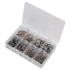 Sealey AB043SE O-Clip Single Ear Assortment 160pc Stainless Steel