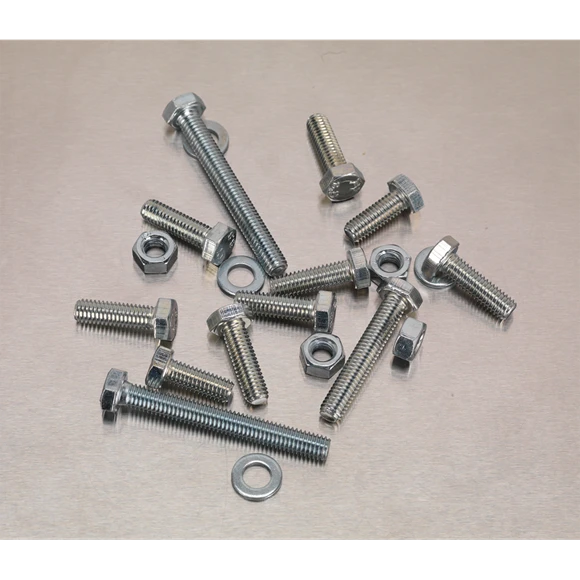 Sealey AB050SNW Setscrew, Nut & Washer Assortment 408pc High Tensile M6 Metric 4 Sealey AB050SNW Setscrew, Nut & Washer Assortment 408pc High Tensile M6 Metric - Image 4