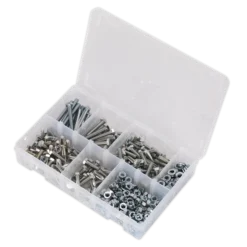 Sealey AB050SNW Setscrew, Nut & Washer Assortment 408pc High Tensile M6 Metric 6 Sealey AB050SNW Setscrew, Nut & Washer Assortment 408pc High Tensile M6 Metric -Home Tools And Supplies Store ab050snw pic2