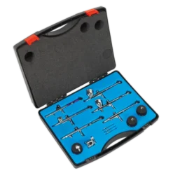 Sealey AB936 Mini Air Brush Kit 10pc Gravity/Suction Feed