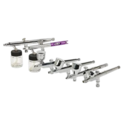 Sealey AB936 Mini Air Brush Kit 10pc Gravity/Suction Feed -Home Tools And Supplies Store ab936 out of case