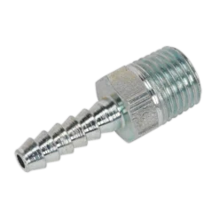 Sealey AC38 Screwed Tailpiece Male 1/4"BSPT - 3/16" Hose Pack Of 5