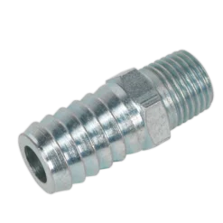 Sealey AC40 Screwed Tailpiece Male 1/4"BSPT - 1/2" Hose Pack Of 5