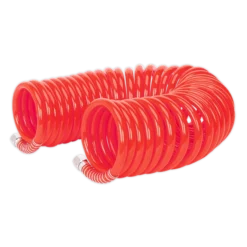 Sealey AH10C/8 PU Coiled Air Hose 10m X Ø8mm With 1/4"BSP Unions