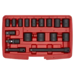 Sealey Impact Socket Set 17pc 3/8"Sq Drive Metric