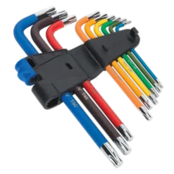 Sealey AK7193 TRX-Star* Key Set 9pc Colour-Coded Long