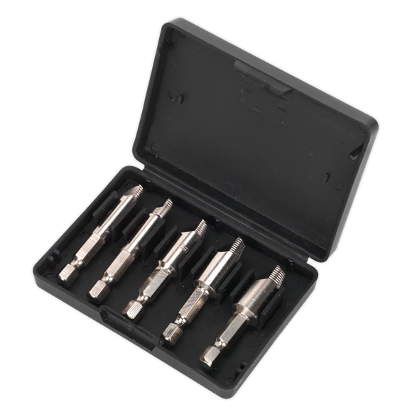 Sealey AK7228 HSS Screw Extractor Set 5pc 2 Sealey AK7228 HSS Screw Extractor Set 5pc - Image 2