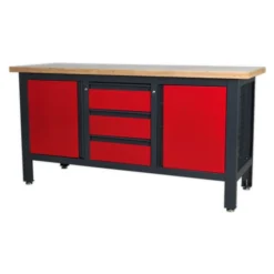 Sealey AP1905C Workstation With 3 Drawers & 2 Cupboards -Home Tools And Supplies Store ap1905c pic2