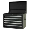 Sealey AP26059TB Topchest 5 Drawer With Ball Bearing Slides - Black