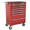 Sealey AP26479T Rollcab 7 Drawer With Ball Bearing Slides - Red