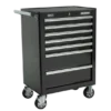 Sealey AP26479TB Rollcab 7 Drawer With Ball Bearing Slides - Black