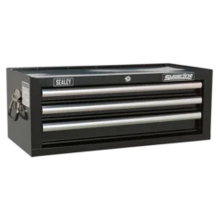 Sealey AP33339B Mid-Box 3 Drawer With Ball Bearing Slides - Black