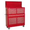 Sealey AP52COMBO1 Tool Chest Combination 23 Drawer With Ball Bearing Slides - Red