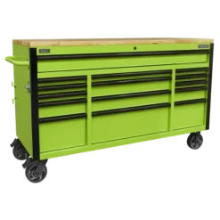 Sealey 15 Drawer Mobile Trolley With Wooden Worktop 1549mm -Home Tools And Supplies Store ap6115be dfc1230854