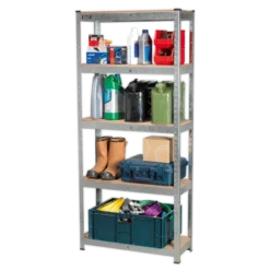 Sealey AP6150GS Racking Unit 5 Shelf 150kg Capacity Per Level -Home Tools And Supplies Store ap6150gs.v3 laden dfc0153416