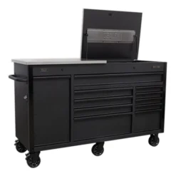 Sealey AP6310BE Mobile Tool Cabinet 1600mm With Power Tool Charging Drawer -Home Tools And Supplies Store ap6310be 03
