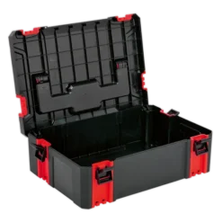 Sealey AP8150 ABS Stackable Click Together Toolbox - Medium -Home Tools And Supplies Store ap8150 open