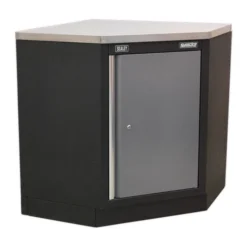 Sealey APMS60 Modular Corner Floor Cabinet 865mm -Home Tools And Supplies Store apms60 with apms60ss worktop