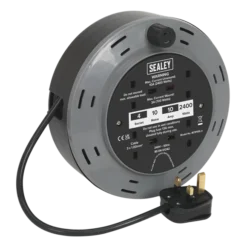 Sealey BCR10B Cassette Type Cable Reel 10m 4 X 230V 1.00mm² Thermal Trip
