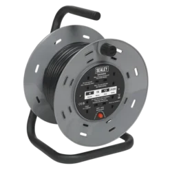 Sealey BCR153T Cable Reel 15m 4 X 230V Thermal Trip