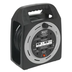 Sealey BCR15CB Cable Reel Box Type 15m 4 X 230V 1.25mm² Thermal Trip