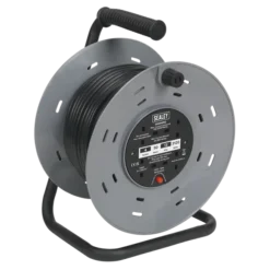 Sealey BCR50 Cable Reel 50m 4 X 230V 1.25mm² Thermal Trip