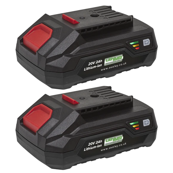 Sealey BK02 Power Tool Battery Pack 20V 2Ah Kit For SV20V Series 1 Sealey BK02 Power Tool Battery Pack 20V 2Ah Kit For SV20V Series