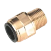 Sealey CAS15BSA Straight Adaptor 15mm X 1/2"BSPT Brass (John Guest Speedfit® - MM011504N)