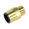Sealey CAS22BSA Straight Adaptor 22mm X 3/4"BSPT Brass (John Guest Speedfit® - MM012206N)