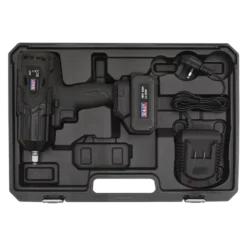 Sealey CP1812 Cordless Impact Wrench 18V 4Ah Lithium-ion 1/2"Sq Drive -Home Tools And Supplies Store cp1812 in case straight dfc0997613