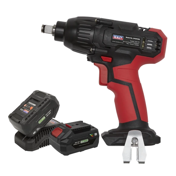 Sealey CP20VIWKIT Impact Wrench 20V 1/2"Sq Drive 230Nm - 2 Batteries 1 Sealey CP20VIWKIT Impact Wrench 20V 1/2"Sq Drive 230Nm - 2 Batteries