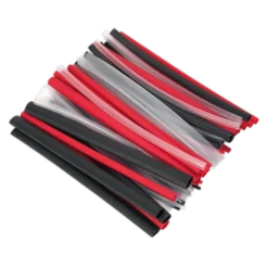 Sealey HSTAL72MC Heat Shrink Tubing Assortment 72pc Mixed Colours Adhesive Lined 200mm