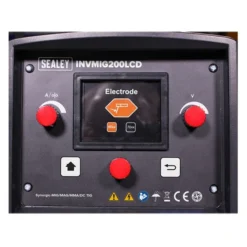 Sealey Inverter Welder MIG, TIG & MMA 200Amp With LCD Screen -Home Tools And Supplies Store invmig200lcd screen shot electrode dfc0284046