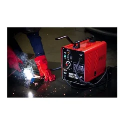Sealey MIGHTYMIG150 Professional Gas/No-Gas MIG Welder 150Amp 230V -Home Tools And Supplies Store mightymig150 03 act in use