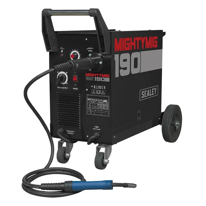 Sealey MIGHTYMIG190 Professional Gas/No-Gas MIG Welder 190Amp With Euro Torch 1 Sealey MIGHTYMIG190 Professional Gas/No-Gas MIG Welder 190Amp With Euro Torch