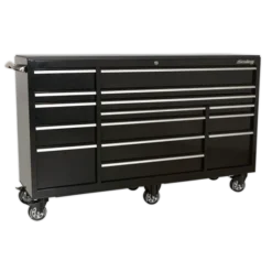 Sealey PTB183015 Rollcab 15 Drawer 1845mm Heavy-Duty Black