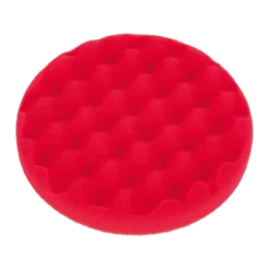 Sealey PTCCHW150R Buffing & Polishing Foam Head Hook-and-Loop Ø150 X 25mm Red/Ultra-Soft