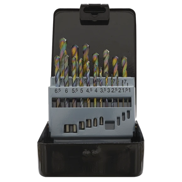 Sealey S0868 HSS Drill Bit Set 19pc Edge Ground Metric DIN 338 3 Sealey S0868 HSS Drill Bit Set 19pc Edge Ground Metric DIN 338 - Image 3