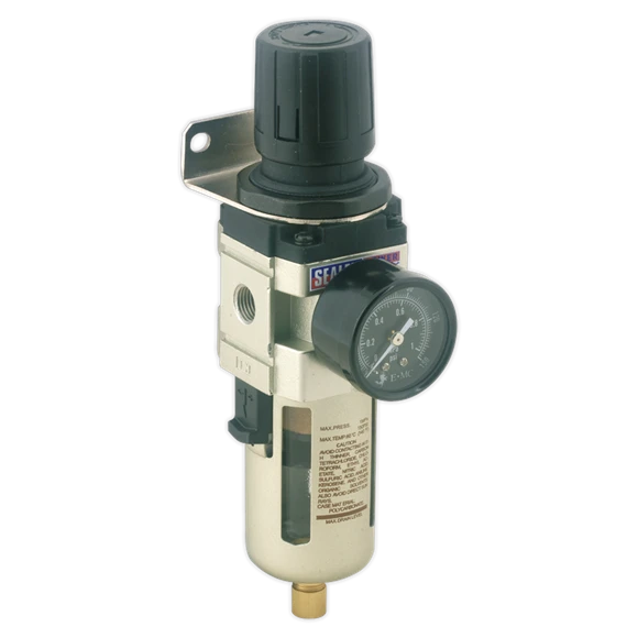 Sealey SA106FR Air Filter/Regulator Max Airflow 70cfm 1 Sealey SA106FR Air Filter/Regulator Max Airflow 70cfm