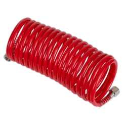 Sealey SA335 PE Coiled Air Hose 5m X Ø5mm With 1/4"BSP Unions