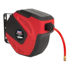 Sealey SA821 Air Hose Reel Auto-Rewind Control 10m Ø8mm ID - PU Hose