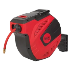Sealey SA824 Air Hose Reel Auto-Rewind Control 30m Ø10mm ID - Rubber Hose