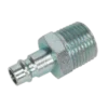 Sealey AC84 Screwed Adaptor Male 1/2"BSPT Pack Of 2