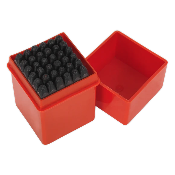 Sealey AK8296 Letter & Number Punch Set 36pc 2.5mm 2 Sealey AK8296 Letter & Number Punch Set 36pc 2.5mm - Image 2