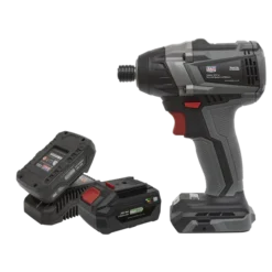 Sealey CP20VIDXKIT Brushless Impact Driver Kit 1/4"Hex 20V - 2 Batteries