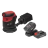Sealey CP20VOSKIT Cordless Orbital Palm Sander Kit Ø125mm 20V - 2 Batteries