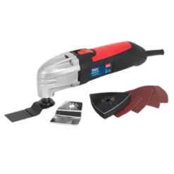Sealey SMT180 Oscillating Multi-Tool 180W/230V -Home Tools And Supplies Store smt180.v2 complete with accessories