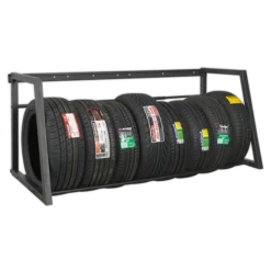 Sealey STR001 Extending Tyre Rack Wall Or Floor Mounting -Home Tools And Supplies Store str001 with tyres pic2 1